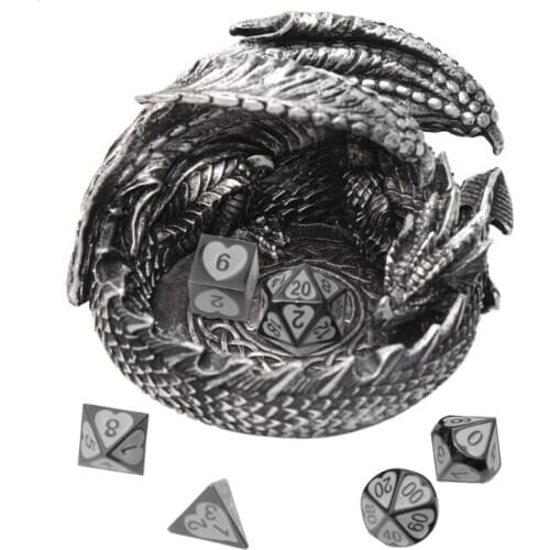 Dungeons DND Dice Tray Board Game Dragon Dice Display Tray Household Ashtray Fashionable Birthday Gifts for Boys