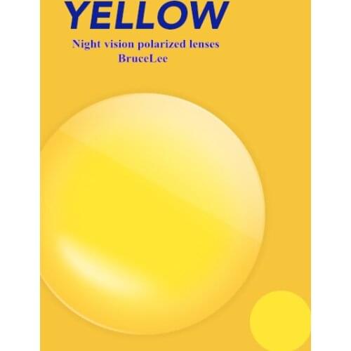 High quality1.56 / 1.61 night vision polarized myopia lens translucent light yellow, customized color prescription lens