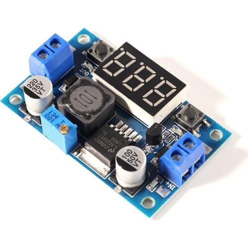 LM2596 DC DC Step Down Converter Voltage Regulator LED Display Voltmeter 4.0~40 to 1.3-37V Buck Adapter Adjustable Power Supply