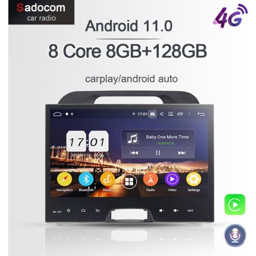 PX6 DSP 10.1" TDA7851 Android 10.0 4G RAM 8Core car radio 5.0 Wifi GPS Car DVD Player RDS autoradio For kia Sportage 2010 - 2014