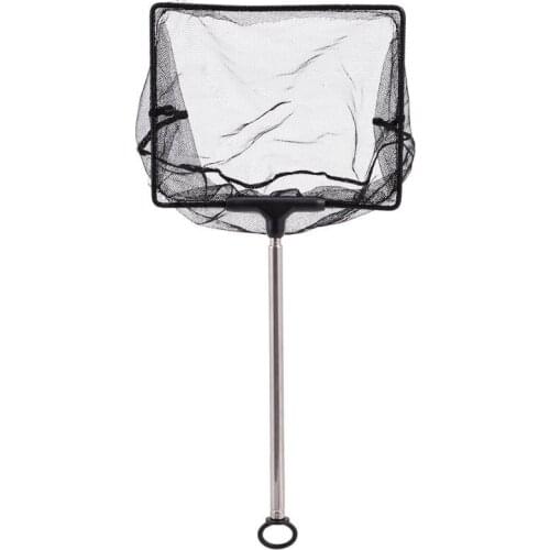 Mesh Fish Tank Net With Extendable 33-60cm Long Handle For Aquarium Lakes Ponds Fish Tank