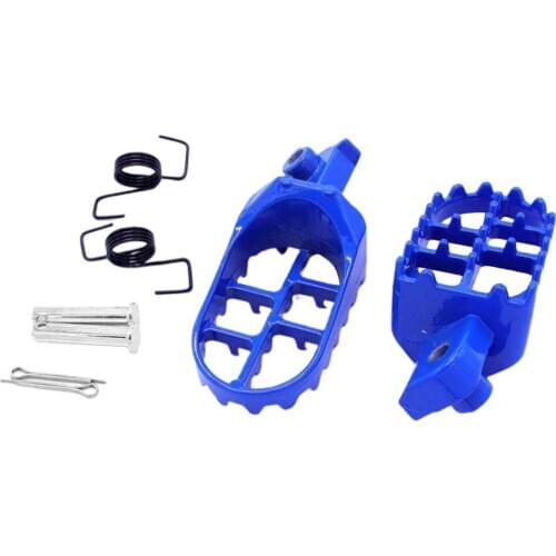 Blue Foot Pegs Pedals for Yamaha PW50 PW80 Dirt Bike Footrest Foot Pegs Assembly