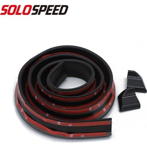 Universal Soft Rubber Car Rear Spoiler 40mm Width 1.5m Length Exterior Rear Spoiler Kit FOR RACING CAR