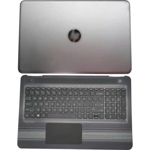 For HP Pavilion 15-AW 15-AL 15-AU AU034TX AU040TX AU094TX Laptop LCD Back Cover/Front Bezel/Hinges/Palmrest/Bottom Case Silver