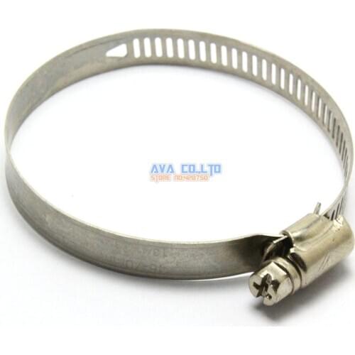10 Pieces 46-70mm Hose Clamp Worm Gear Hose Pipe Fitting Clamp