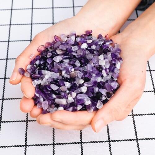 100g Turquoise Green Crushed Crystal Fish Tank Flower Pot Magnet Aquarium Decoration Tumbled Stones Healing for Jewelry DIY