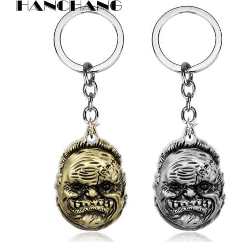HANCHANG Accessories DOTA 2 Butcher Mask Keychain Hot Game Jewelry Mans Personalised Keyring Key Chains for Bags