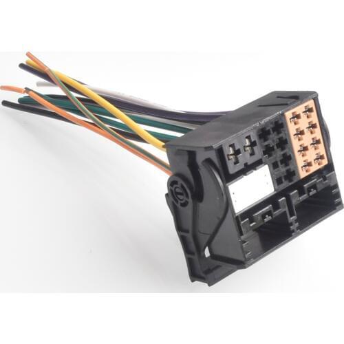 Car Radio Power Wire Adapter Connector Male Adaptor Plug for VW 2002~2015 for Peugeot