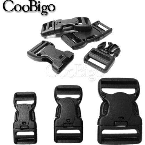 Side Release Buckle Dual Security Lock Plastic for Tactical Belts Webbing Backpack Strap Dog Collar Bag Accessories