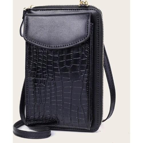 Brand Designer Small Crossbody Bag For Women Pu Alligator Leather Female Shoulder Purse Ladies Clutches Wallet Handbag Phone Bag