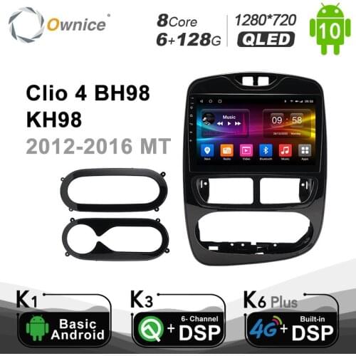 Carplay PX6 6G+128G Android 10.0 Car Radio GPS for Renault Clio 4 BH98 KH98 2012-2016 Navi GPS 4G LTE DSP SPDIF BT5.0 1280*720
