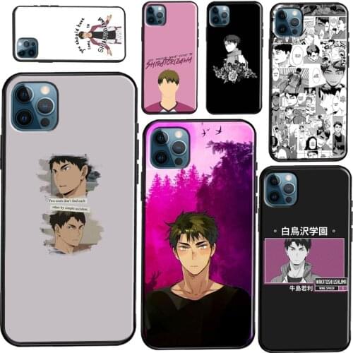 Wakatoshi Ushijima Haikyu Soft Phone Case For iPhone 11 Pro Max 12 Mini 6S 7 8 Plus X XR XS Max 5S SE 2020 Fundas