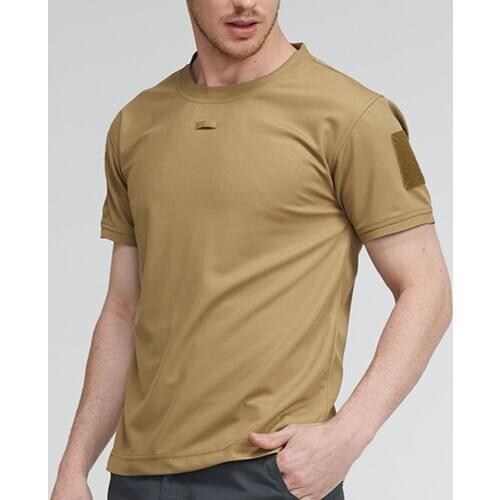 Men Tactical Breathable T-shirt Military Polyester Quick Drying T-Shirts Army Short Sleeve Wear Resistant Tee Soldier Breathable