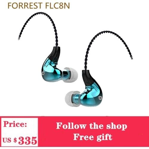 FORREST FLC8N & FORREST FLC8S Hybrid Dual Balanced Headphone Armature Dynamic 2BA+DD Hifi Music Monitor DJ Studio 3.5mm 2.5mm