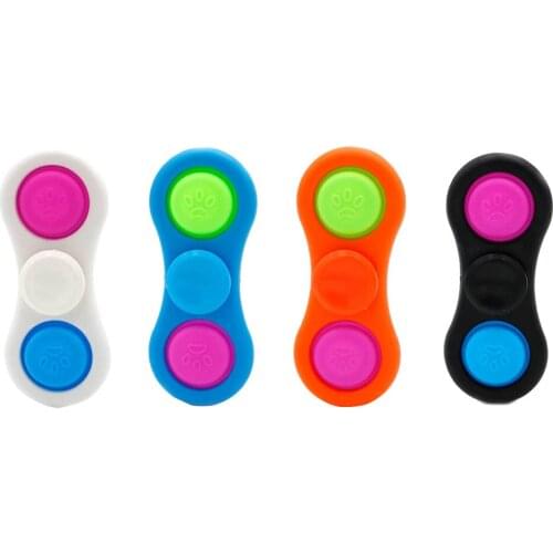 Simple dimple fidget Toy Stress Relief Finger Spinner Toys for Kids Easy to use Soft Silicone Decompression toys Antistress