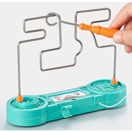 Collision Electric Shock Toy Education Electric Touch Maze Game Party Funny Game Science Experiment Toys for Children Kids Gift