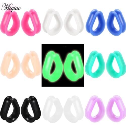 Miqiao 1 Set European and American Best-selling Jewelry New Silicone Ear Amplifier 18 Sets of Human Body Piercing Bohemia
