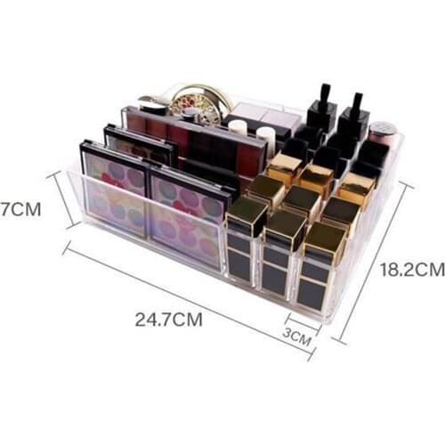 Eyeshadow Palette Organizer Lipstick Makeup Cosmetic Countertop Storage Bracket