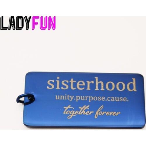 Sisterhood Charm Stainless Steel Sisterhood unity purpose cause together forever Charms High Polish Mirror Surface Pendant