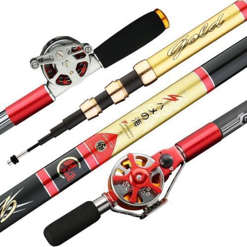 Hollow Rod Ultralight Superhard 4.5/5.4/6.3/7.2/8.0/9.0M Hand Pole Carbon Spinning Telescopic Position Rod De Pesca Fishing Gear