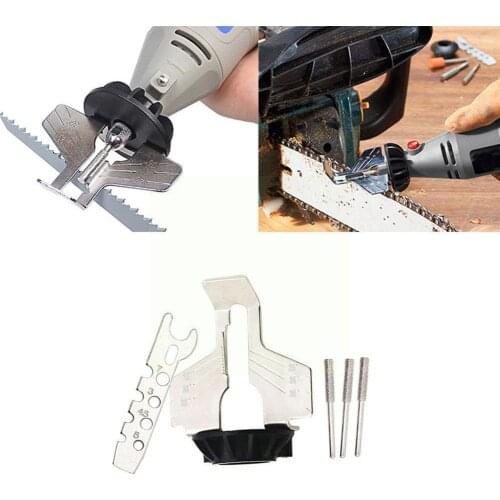 Chain Saw Sharpening Attachment Sharpener Guide Drill Tool Chainsaw Sharpening Attachment Rotary Head Kit Adapter Accessory U7O7