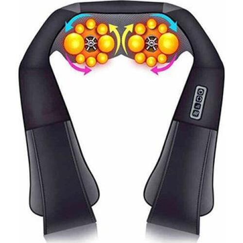 Pro Body Massage Kneading Shawl Vertebra Massage Professional Neck Shoulder Device Car Household Massager 4D Neck Massager Tool