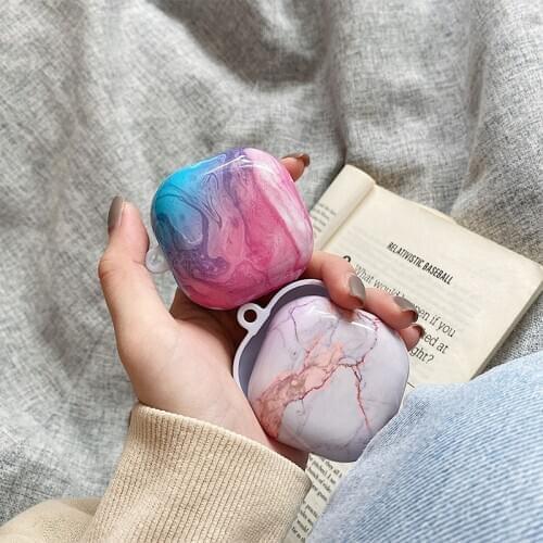 Luxury Colored Marble For Samsung Galaxy Buds Pro/Live Case anti-drop hard shell earphone accessories For Galaxy Buds Live