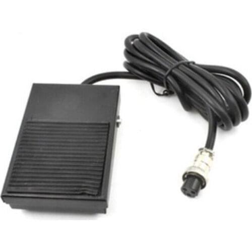 Hand Metal Foot Pedal Switch 1.8 Meters Cable 3 Pins Connector Spot Welding Tig Torch