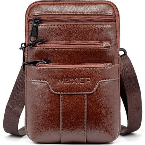 Weysfor Vogue Leather Crossbody Men Messenger Bag Hot Sale Male Small Man Flap Fashion Shoulder Bags Mens Travel New Handbags