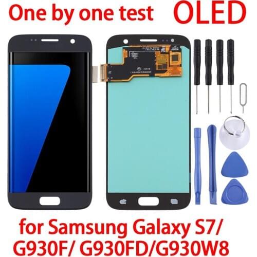 5.1 inches For Galaxy S7 OLED Material LCD Screen and Digitizer Full Assembly for Samsung Galaxy S7 G930F G930FD G930W8