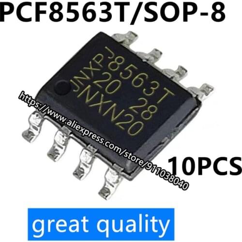 10PCS/LOT PCF8563 8563T SMD SOP8 real-time clock chip IC clock module