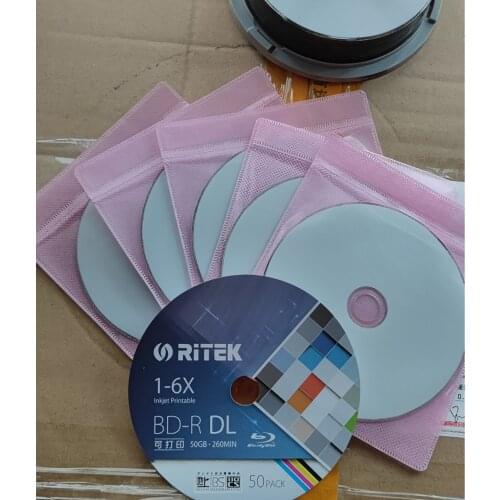 10 PCS/Pack BD-R 50G- RITEK BD-R 1-6X 50GB BDR Disc Printable Blue-ray BD-R Blank disc 100% genuine Ritek (Taiwan)