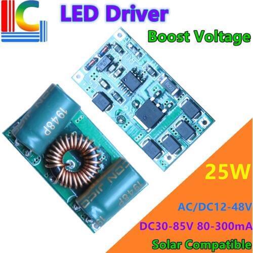 12V 24V 36V 48V Solar compatible LED Driver Dc DC Boost Power Supply 100mA 120mA 150mA 180mA 240mA 300mA Lightning transformer