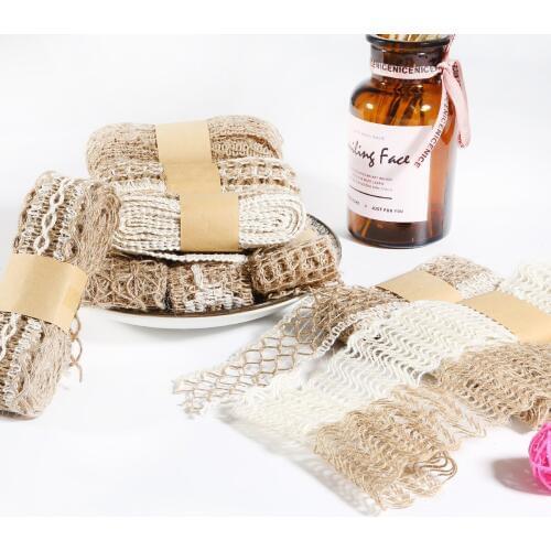 2M/Roll Wedding Ribbon Lace Gift Wrapping Hemp Ribbon Jute Burlap For Handmade Decoration Lanyard Thread Cord DIY