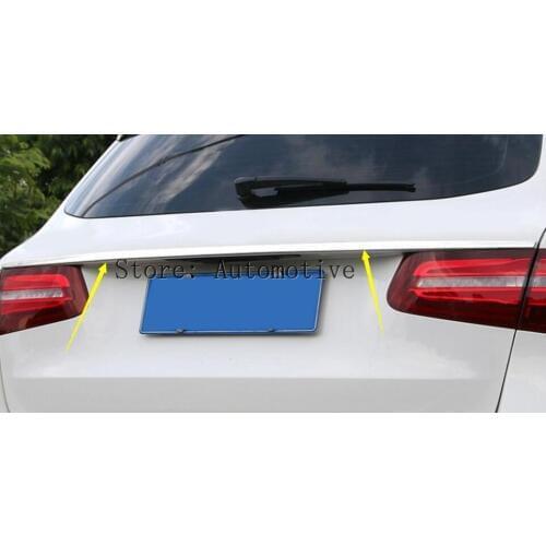 2015 2016 2017 For Mercedes-Benz GLC X205 Rear Boot Trunk Lid Molding Cover Trim Steel 1pc