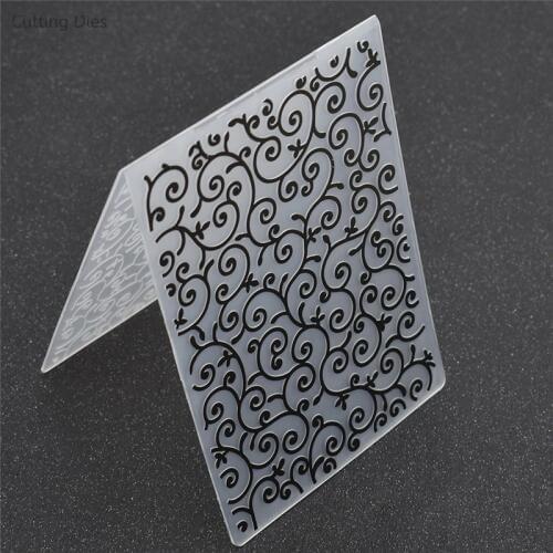 2019 Flower Bricks Plastic Embossing Folders For Card Album Diy Making Template Tool Scrapbooking Crafts