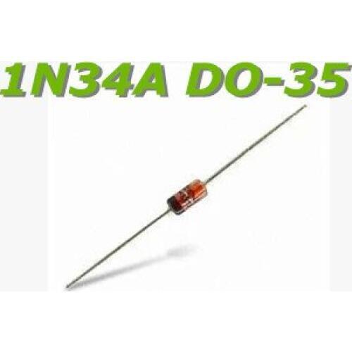 50 PCS 1N34A DO-35 1N34 POINT CONTACT GERMANIUM DIODE