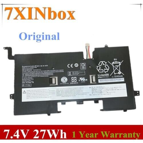 7XINbox 7.4V 27Wh 3540mAh Original 00HW006 Laptop Battery For Lenovo ThinkPad Helix 2 SB10F46444 Laptop Tablet