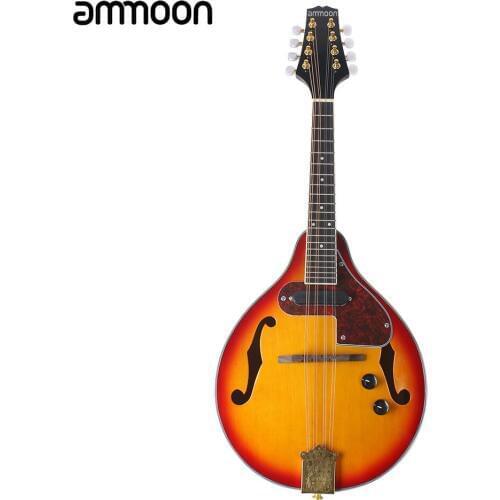 8-String Electric Mandolin A Style Rosewood Fingerboard Adjustable String Instrument with Cable Strings Cleaning Cloth