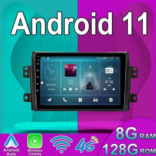 9‘’ Car Multimedia Player Android 10 For Suzuki SX4 2006-2012 Wifi GPS Bluetooth Radio Stereo audio media Player No DVD