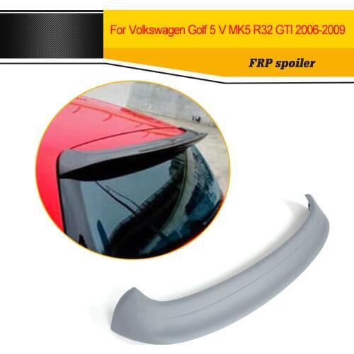 Car Styling FRP Auto Roof Wing Lip DIY Spoiler Without Lamp For Volkswagen VW Golf 5 V MK5 R32 GTI 06-09