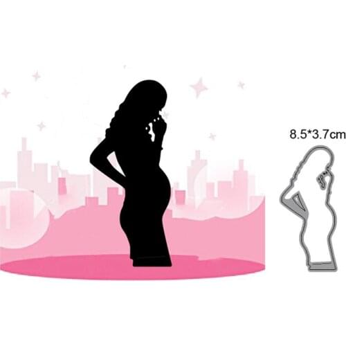 Pregnant women Metal Cutting Dies For Stamps Scrapbooking Stencils DIY Paper Album Cards Decor Embossing