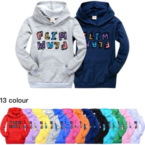 Flamingo Flim Flam Hoodies Kids Coat Boys Sweatshirts Pullovers Outerwear Hoodie Girls Jacket Streetwear Hoody Boys Clothes