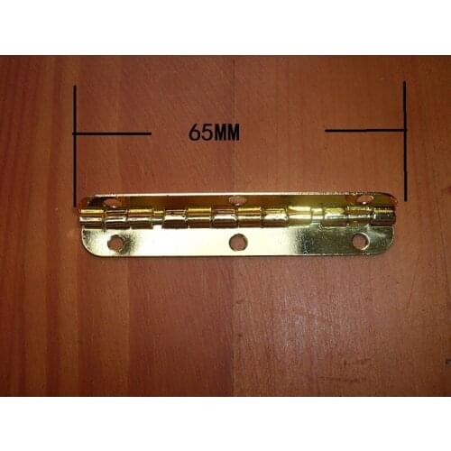 Metal Cabinet Door Luggage Long Hinge,6 Holes Decor,Furniture Decoration,Antique Vintage Old Style,Gold Color,65*15mm,40Pcs