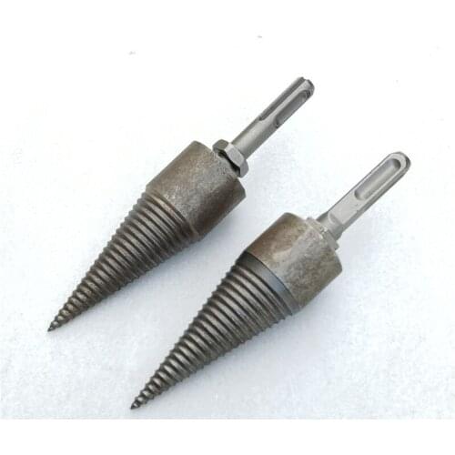 Electric hammer wood splitting drill bit household rural impact drill high efficiency small hand splitter Cone for Log tool