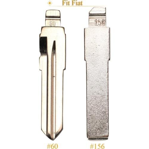 Kutery #60 #156 Flip Remote Key Blade SIP22 Fob For Fiat 500 Original GT15R Uncut Blank Blade