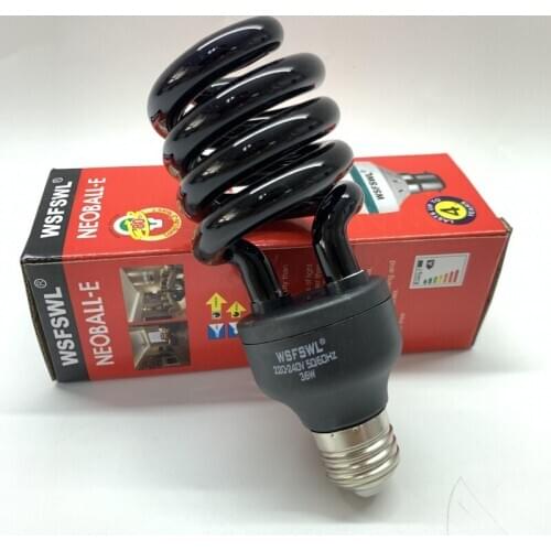 For WSFSWL Ultraviolet Black Light Fluorescent Bulb Thread E27 36W Stage Banknote Detector 220V Mosquito Trapping 365nm