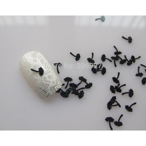 GD11-3 20g/bag Cute Laser Black Tree Nail Art Shinny Glitter Cute Decoration Nail Art Decoration