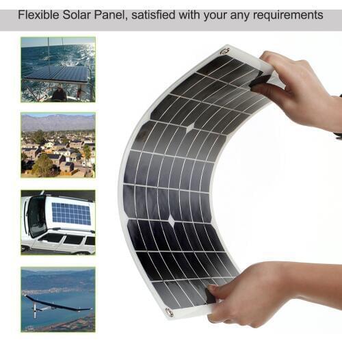 10W 18V Flexible Solar Panel Battery Dual Output Solar Power Energy With USB Interface High Conversion Rate Solar Panel System
