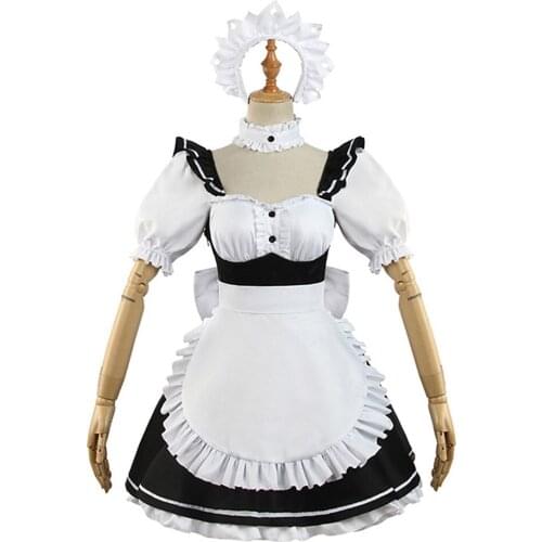 Anime Date A Bullet Tokisaki Kurumi Cosplay Costume Maid Dress Halloween Carnival Suit